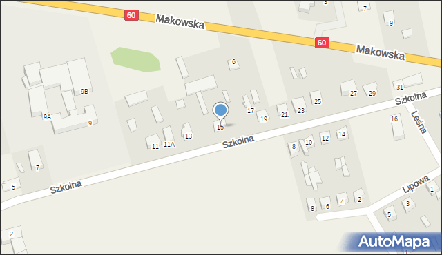 Karniewo, Szkolna, 15, mapa Karniewo