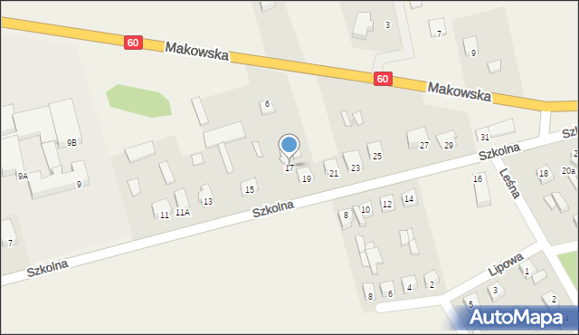 Karniewo, Szkolna, 17, mapa Karniewo