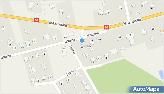 Karniewo, Szkolna, 18, mapa Karniewo