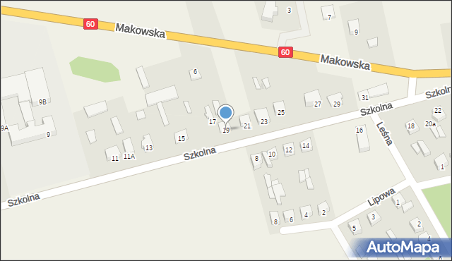 Karniewo, Szkolna, 19, mapa Karniewo