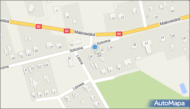 Karniewo, Szkolna, 20, mapa Karniewo