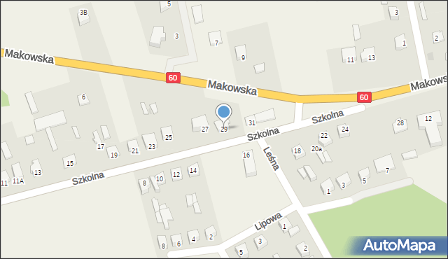 Karniewo, Szkolna, 29, mapa Karniewo