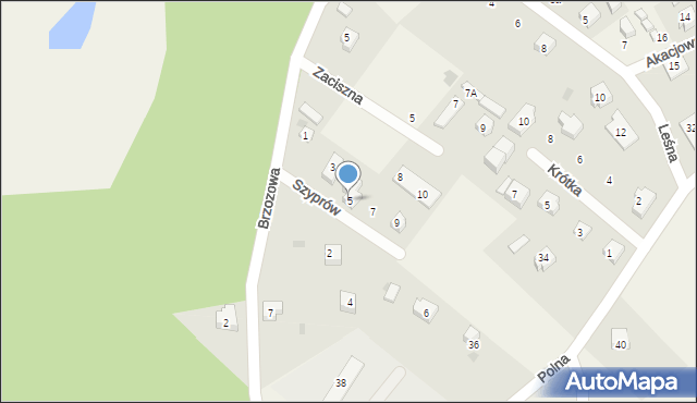 Kąty Rybackie, Szyprów, 5, mapa Kąty Rybackie