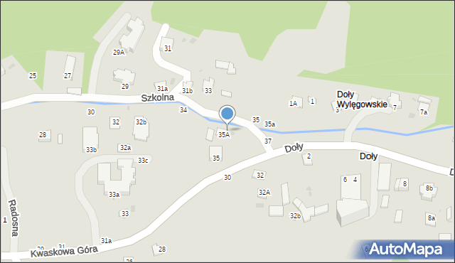 Kazimierz Dolny, Szkolna, 34A, mapa Kazimierz Dolny