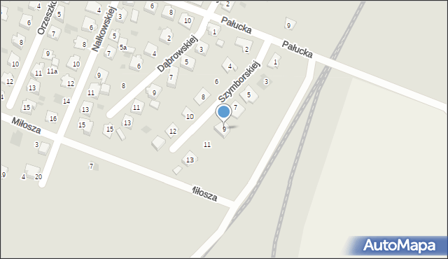 Kcynia, Szymborskiej Wisławy, 9, mapa Kcynia