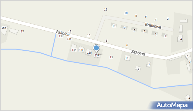 Kicin, Szkolna, 13A, mapa Kicin