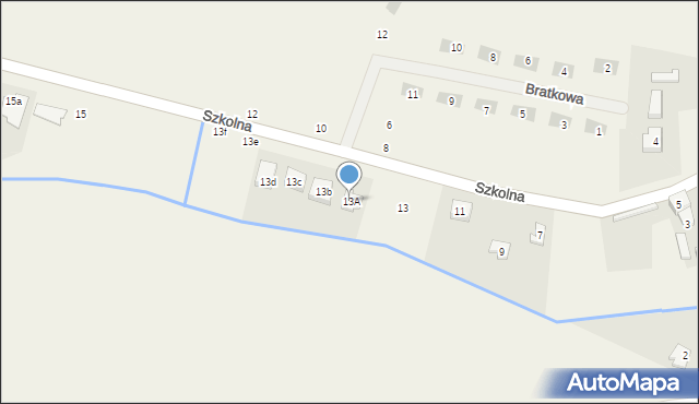 Kicin, Szkolna, 13A, mapa Kicin