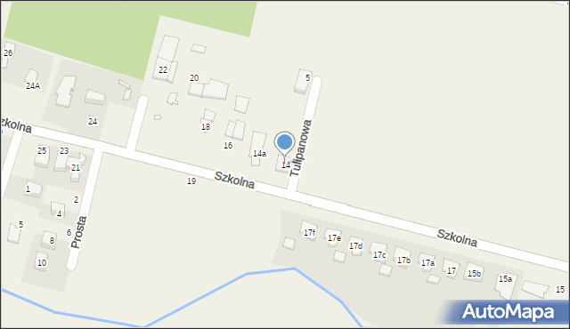 Kicin, Szkolna, 14, mapa Kicin