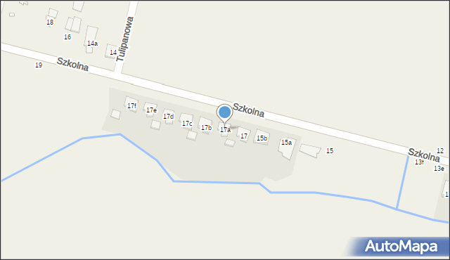 Kicin, Szkolna, 17a, mapa Kicin