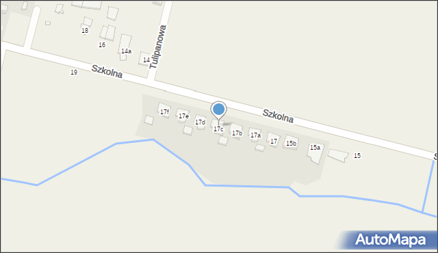 Kicin, Szkolna, 17c, mapa Kicin