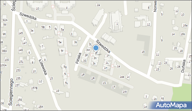 Kielce, Szwedzka, 3g, mapa Kielc