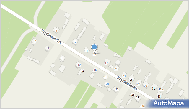 Kierz Niedźwiedzi, Szydłowiecka, 13, mapa Kierz Niedźwiedzi
