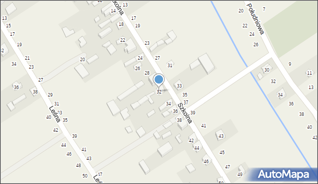 Kietlin, Szkolna, 32, mapa Kietlin