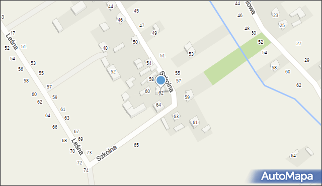 Kietlin, Szkolna, 62, mapa Kietlin