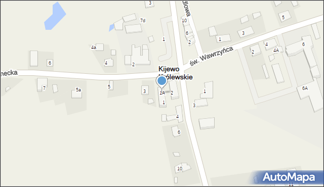 Kijewo Królewskie, Szlachecka, 1A, mapa Kijewo Królewskie