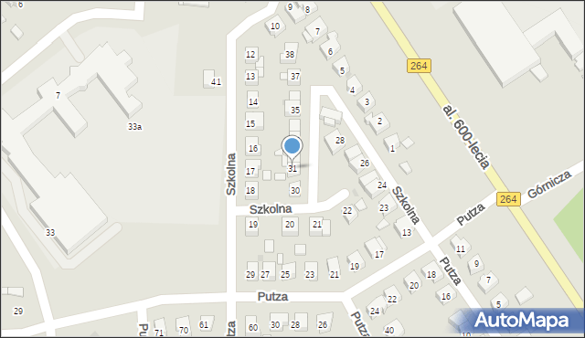 Kleczew, Szkolna, 31, mapa Kleczew