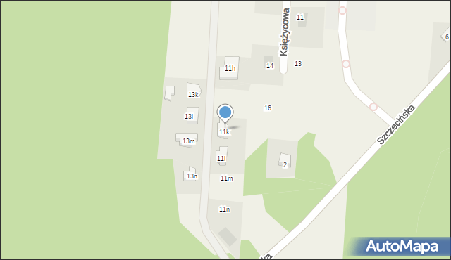 Kliniska Wielkie, Szczecińska, 11k, mapa Kliniska Wielkie