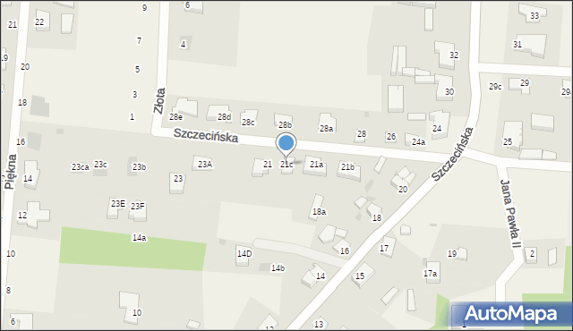 Kliniska Wielkie, Szczecińska, 21c, mapa Kliniska Wielkie