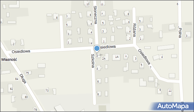 Kłoczew, Szkolna, 2, mapa Kłoczew