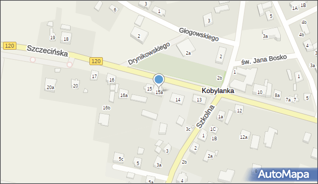 Kobylanka, Szczecińska, 15a, mapa Kobylanka