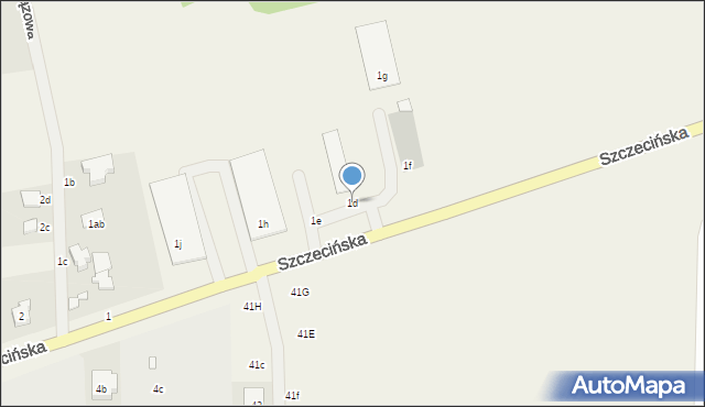 Kobylanka, Szczecińska, 1d, mapa Kobylanka