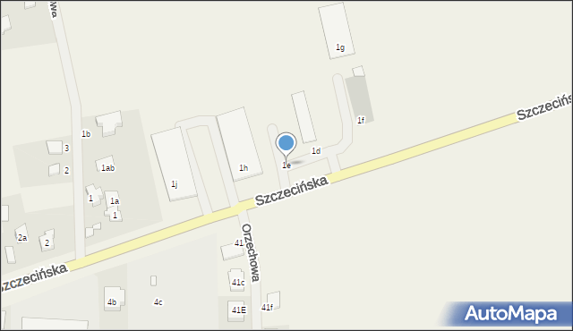 Kobylanka, Szczecińska, 1e, mapa Kobylanka