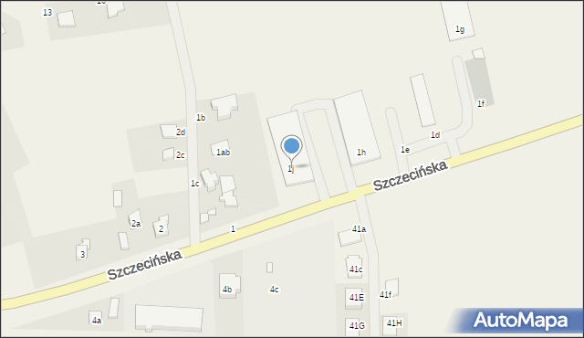 Kobylanka, Szczecińska, 1j, mapa Kobylanka