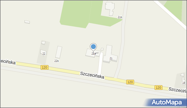 Kobylanka, Szczecińska, 21a, mapa Kobylanka