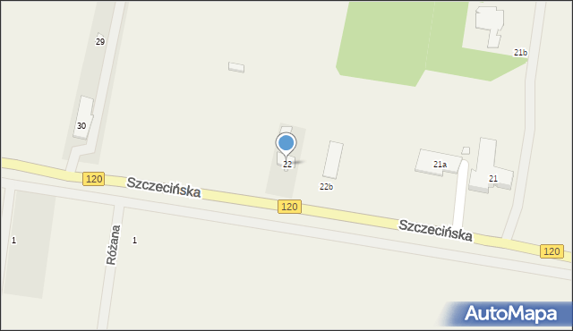 Kobylanka, Szczecińska, 22, mapa Kobylanka