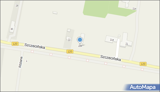 Kobylanka, Szczecińska, 22b, mapa Kobylanka