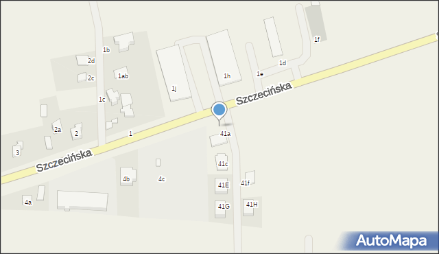 Kobylanka, Szczecińska, 41H, mapa Kobylanka