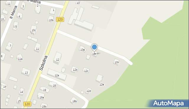 Kobylanka, Szkolna, 10f, mapa Kobylanka