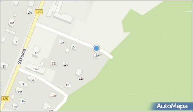 Kobylanka, Szkolna, 10h, mapa Kobylanka