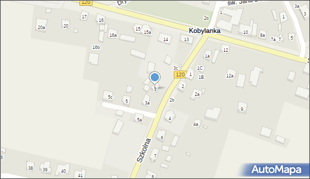 Kobylanka, Szkolna, 3, mapa Kobylanka