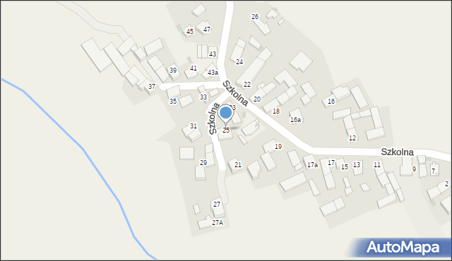 Kobylice, Szkolna, 25, mapa Kobylice