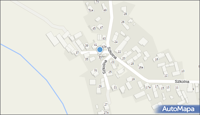 Kobylice, Szkolna, 33, mapa Kobylice