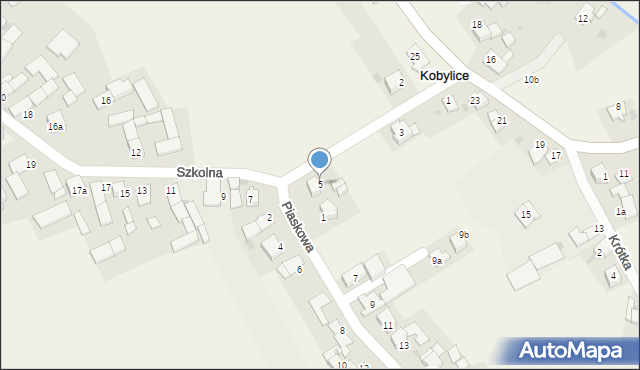 Kobylice, Szkolna, 5, mapa Kobylice