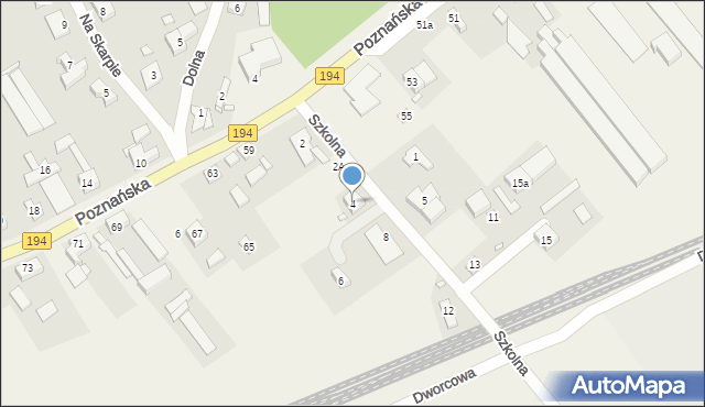 Kobylnica, Szkolna, 4, mapa Kobylnica