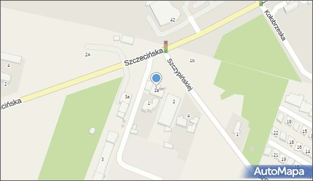 Kobylnica, Szczecińska, 1a, mapa Kobylnica