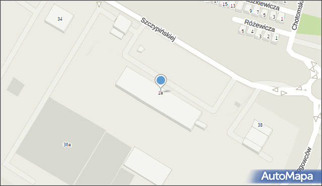 Kobylnica, Szczypińskiej Jolanty, 1a, mapa Kobylnica
