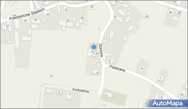 Kolanowice, Szkolna, 4a, mapa Kolanowice