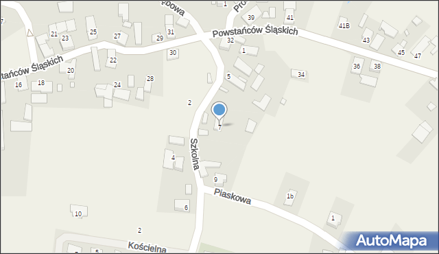 Kolanowice, Szkolna, 7, mapa Kolanowice