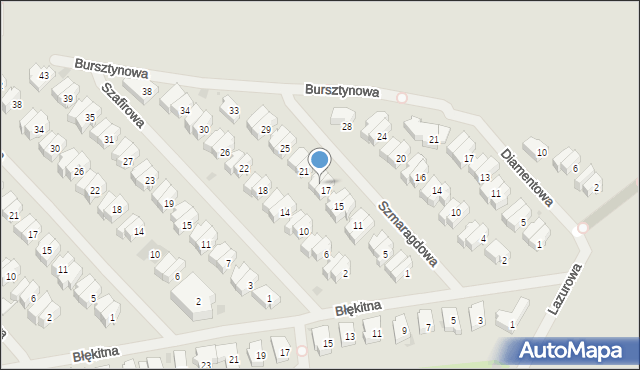 Kołobrzeg, Szmaragdowa, 19, mapa Kołobrzegu