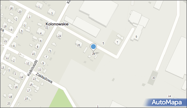 Kolonowskie, Szkolna, 28, mapa Kolonowskie