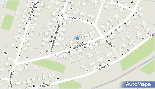 Koluszki, Szaflarskiej Danuty, 18, mapa Koluszki