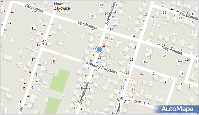 Koluszki, Szymborskiej Wisławy, 25, mapa Koluszki