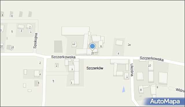 Konarzew, Szczerkowska, 10, mapa Konarzew