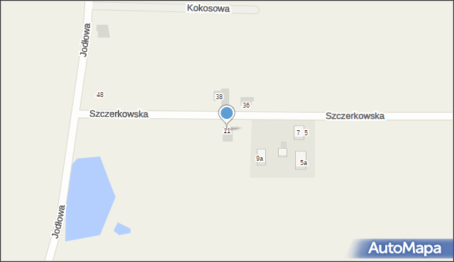 Konarzew, Szczerkowska, 11, mapa Konarzew