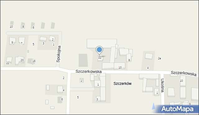Konarzew, Szczerkowska, 12, mapa Konarzew