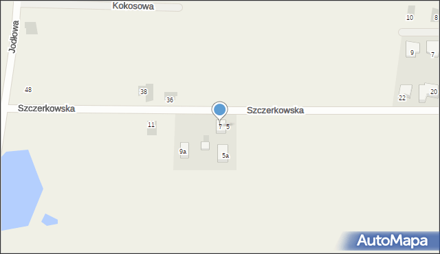 Konarzew, Szczerkowska, 7, mapa Konarzew